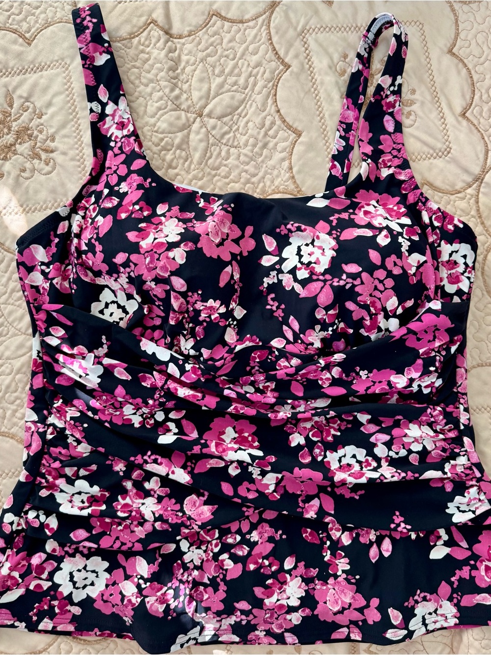 2 PK Swimsuits- Lands’ End Catalina Tankini & Terra & Sky Plus Size 1X 16W - Picture 3 of 16